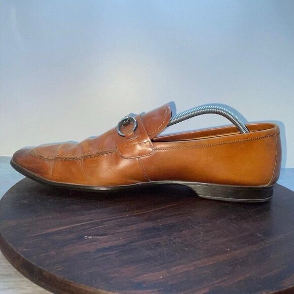 Magnanni Brown Leather Loafers - Picture 2 of 12